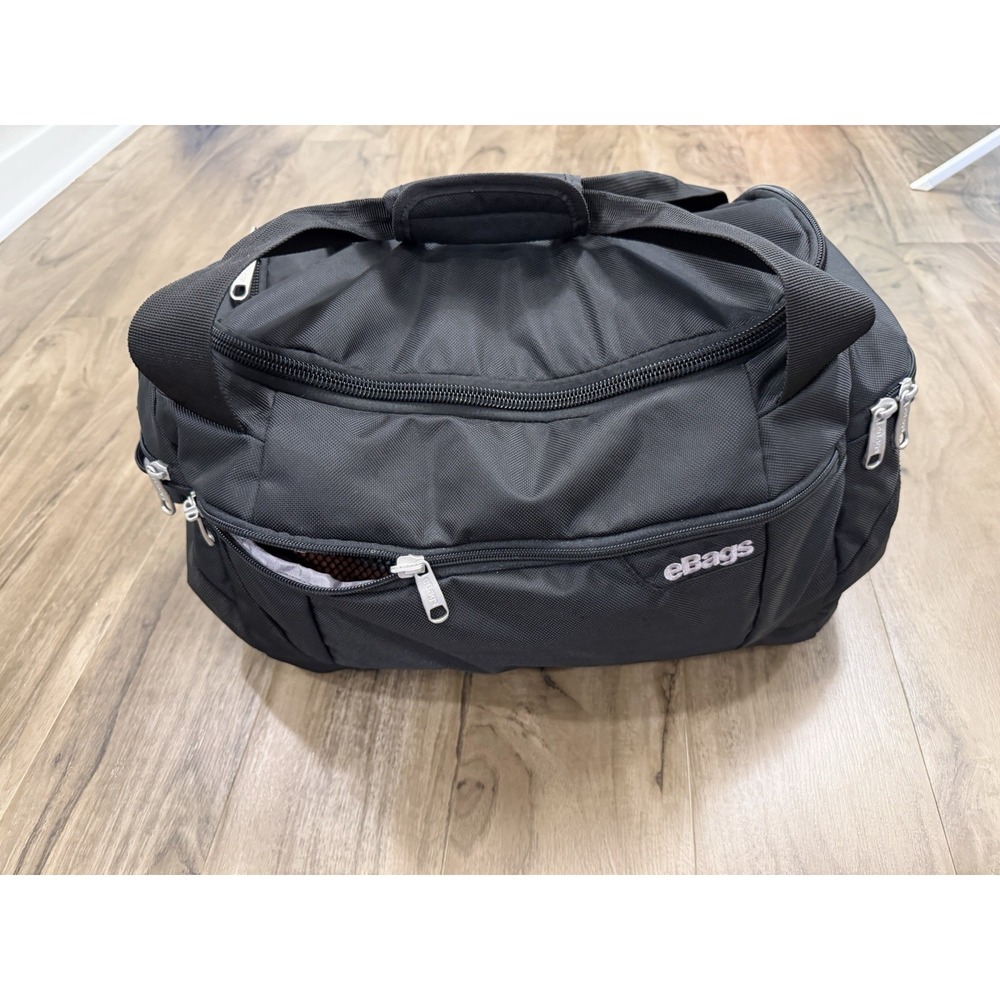 eBags TLS Mother Lode Companion Duffel Bag Carryon Weekender Black Bag Duffle